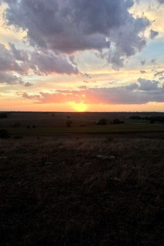 sunset in Nebraska