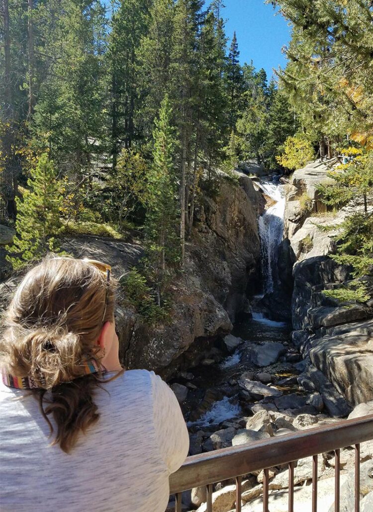 waterfall in Rocky Mountain National Park