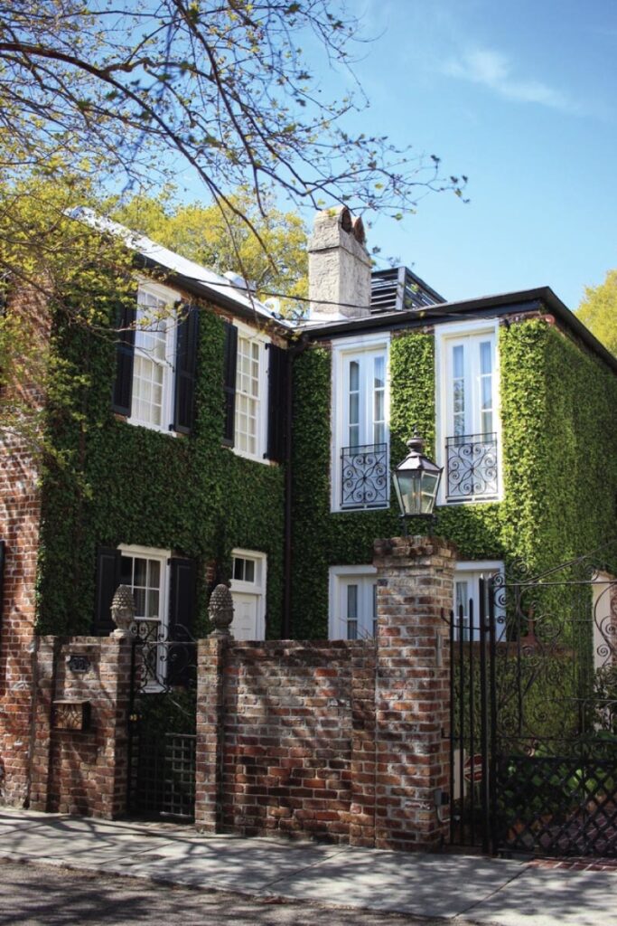 ivy-covered home in Charleston, SC