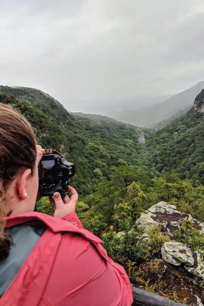 photographing Cloudland Canyon State Park