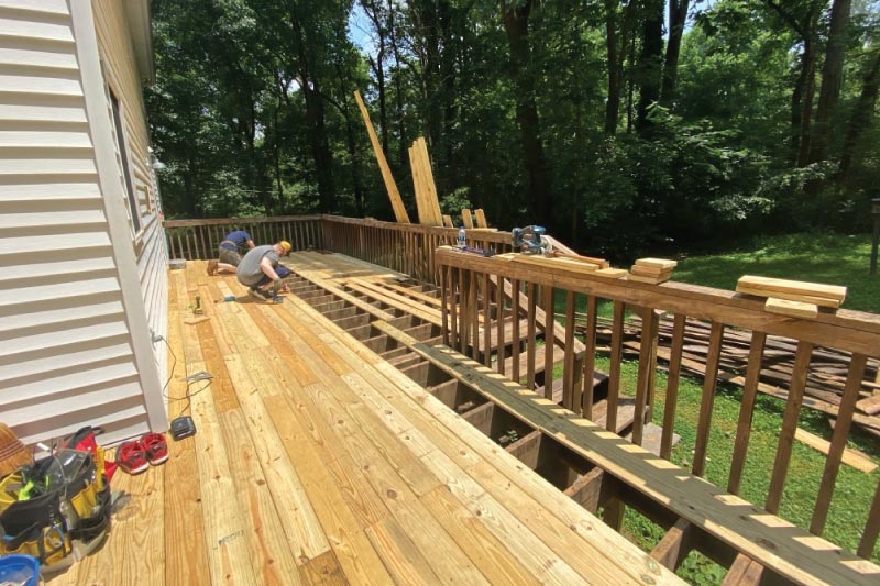 rebuilding our deck