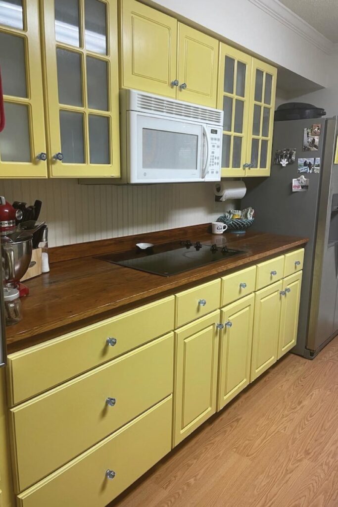 Our old yellow kitchen