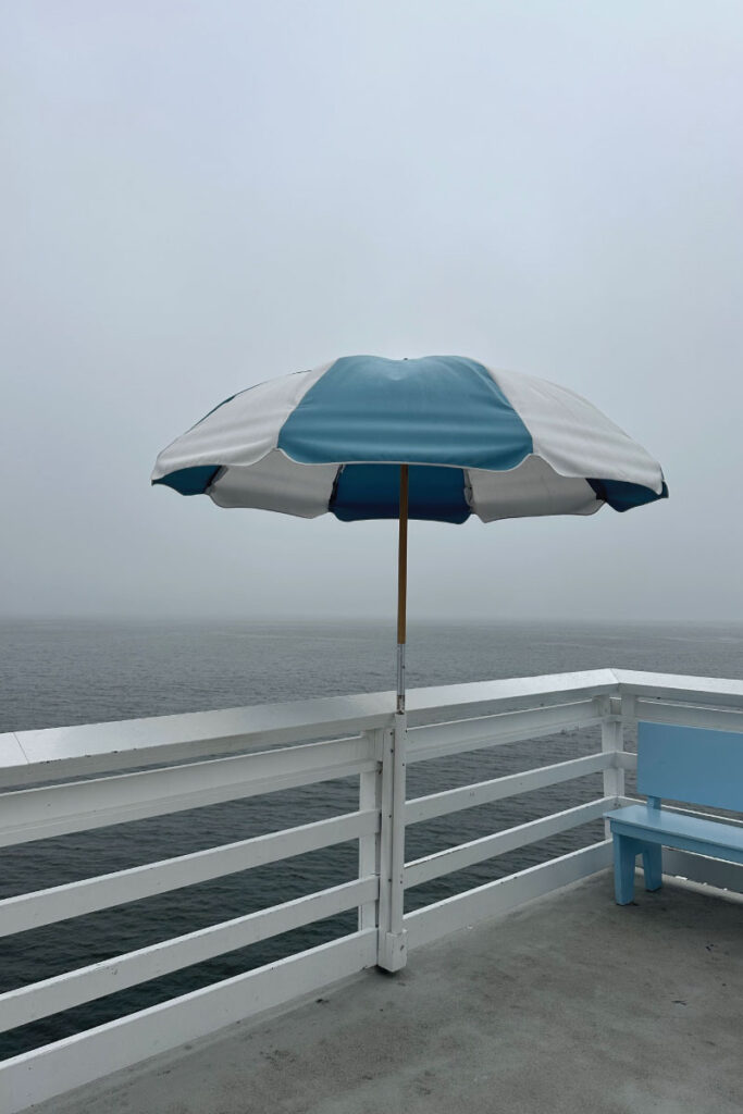 Malibu Pier on an overcast day
