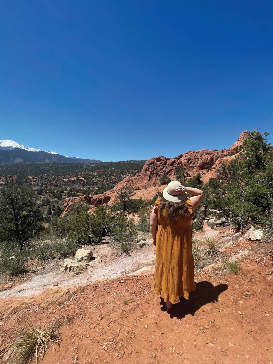view from Garden of the Gods in Colorado