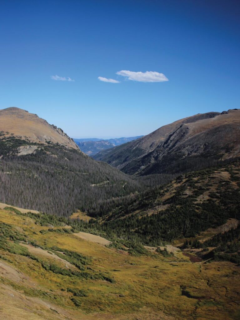 view in Rocky Mountain National Park